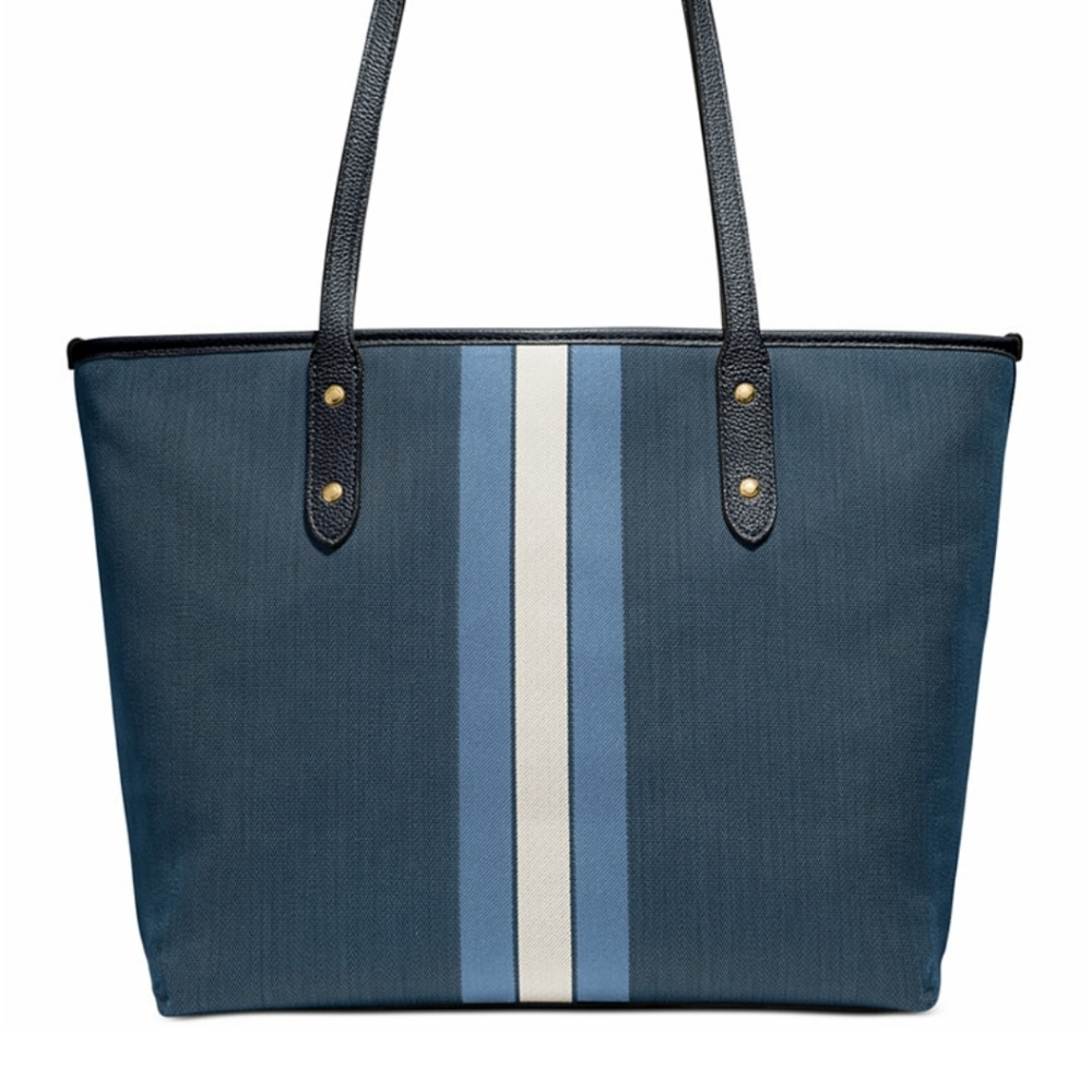 COACH Horse & Carriage Jacquard City Tote - Picture 2 of 4